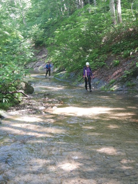 滑床をひたひたと