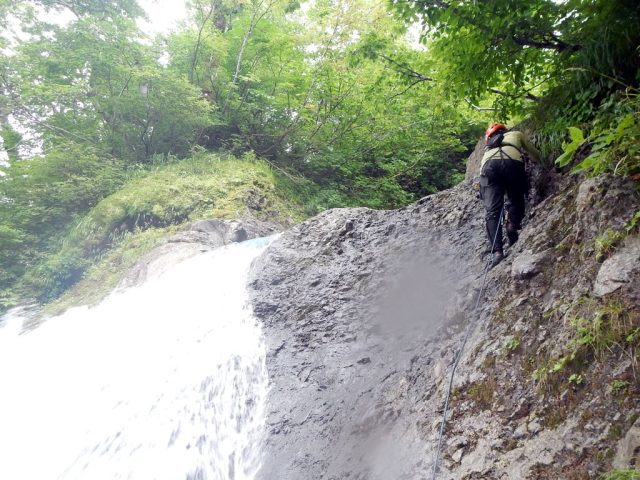 末広がり5m滝はnao氏直登