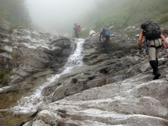 太田切川中御所谷西横川_中間部ナメ滝