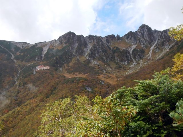 太田切川中御所谷西横川_長谷部新道から千畳敷カールを望む