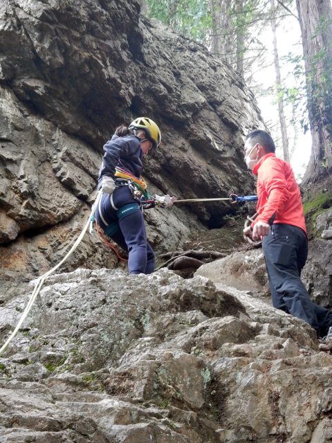 傾斜の緩いところで前回の復習
