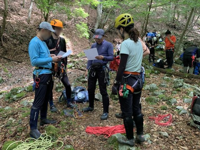 入渓前のガイダンス