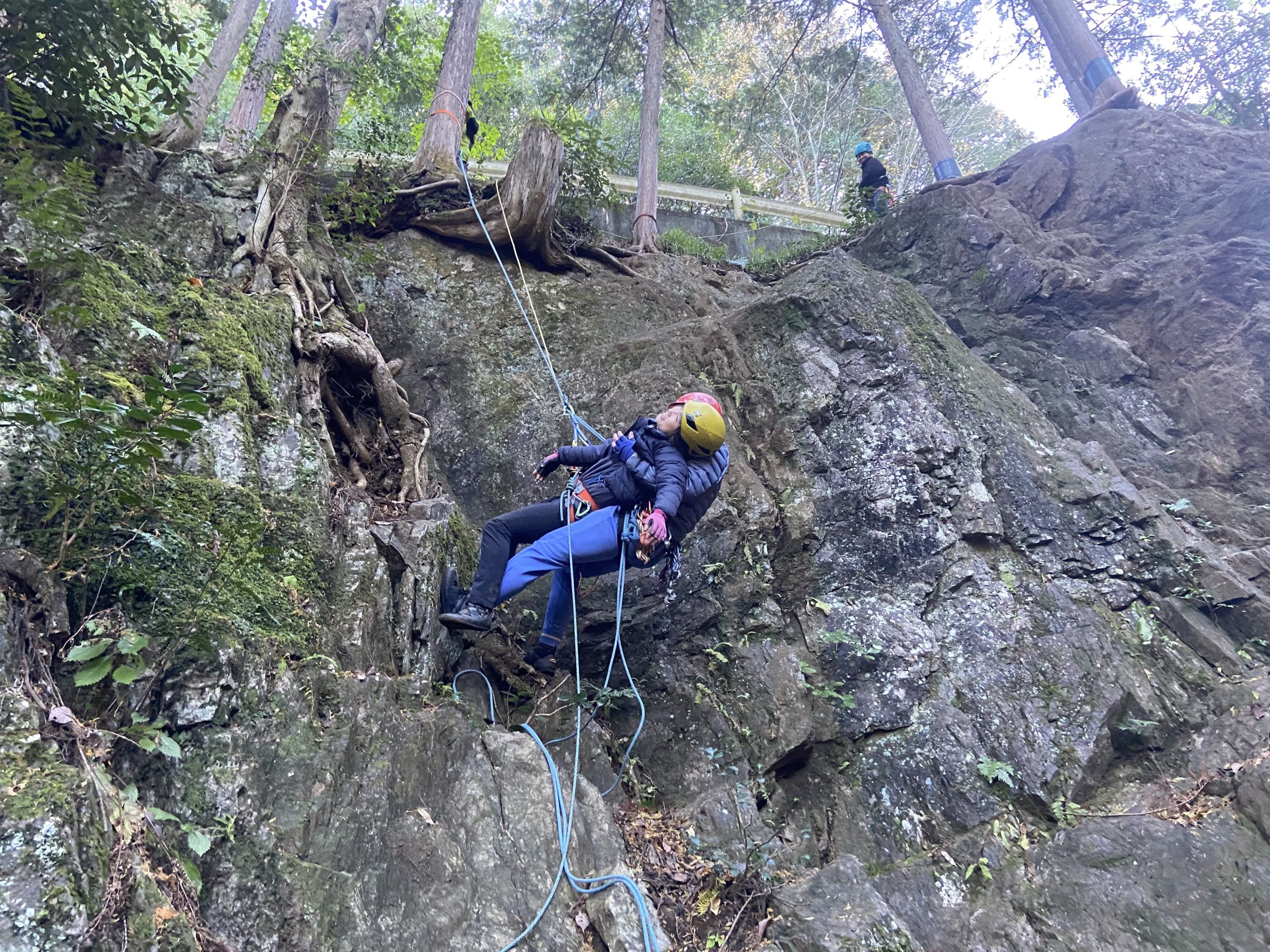 秋のレスキュー訓練 B班（平戸の岩場）