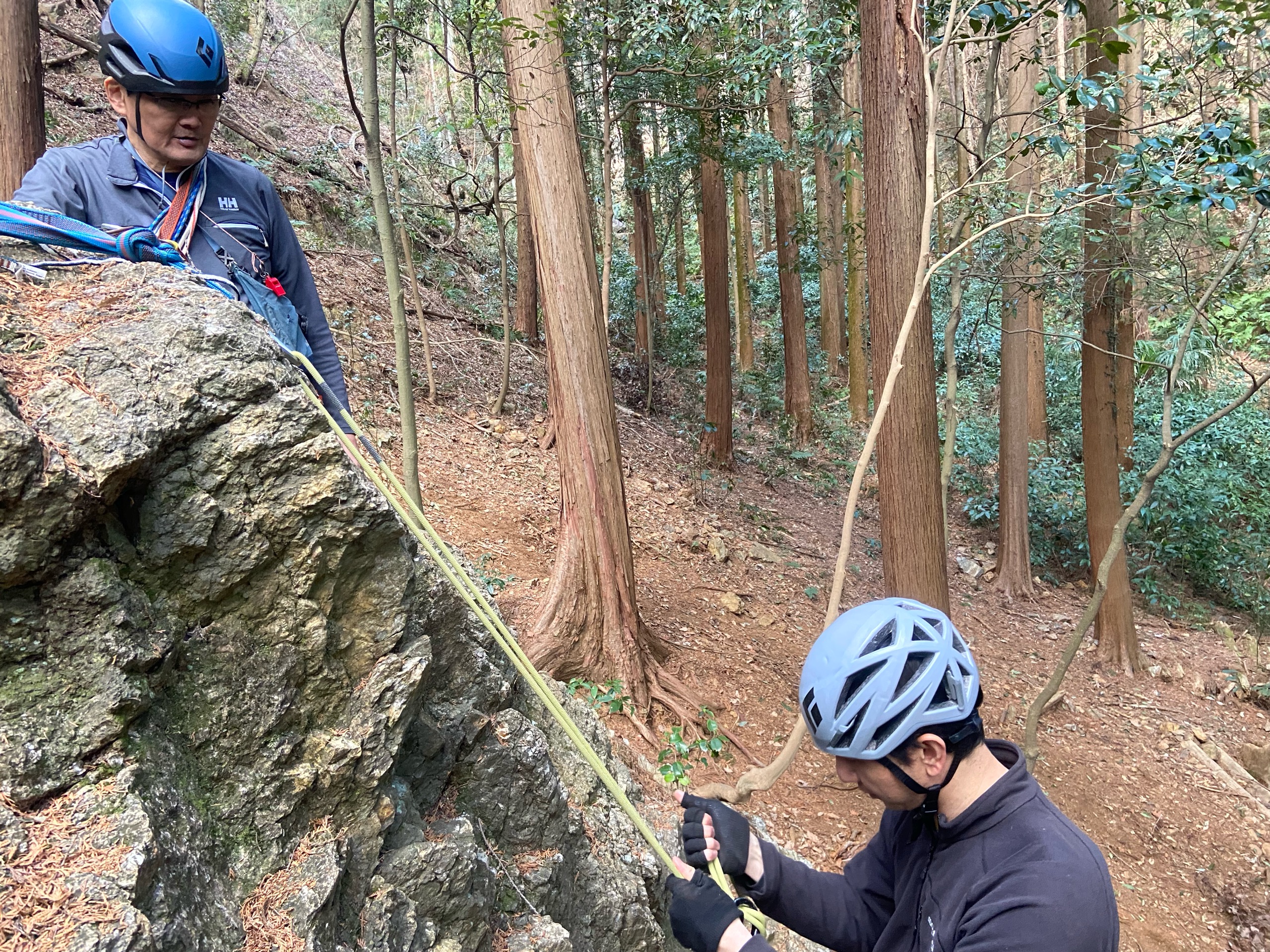 日和田山 ロープワーク練習