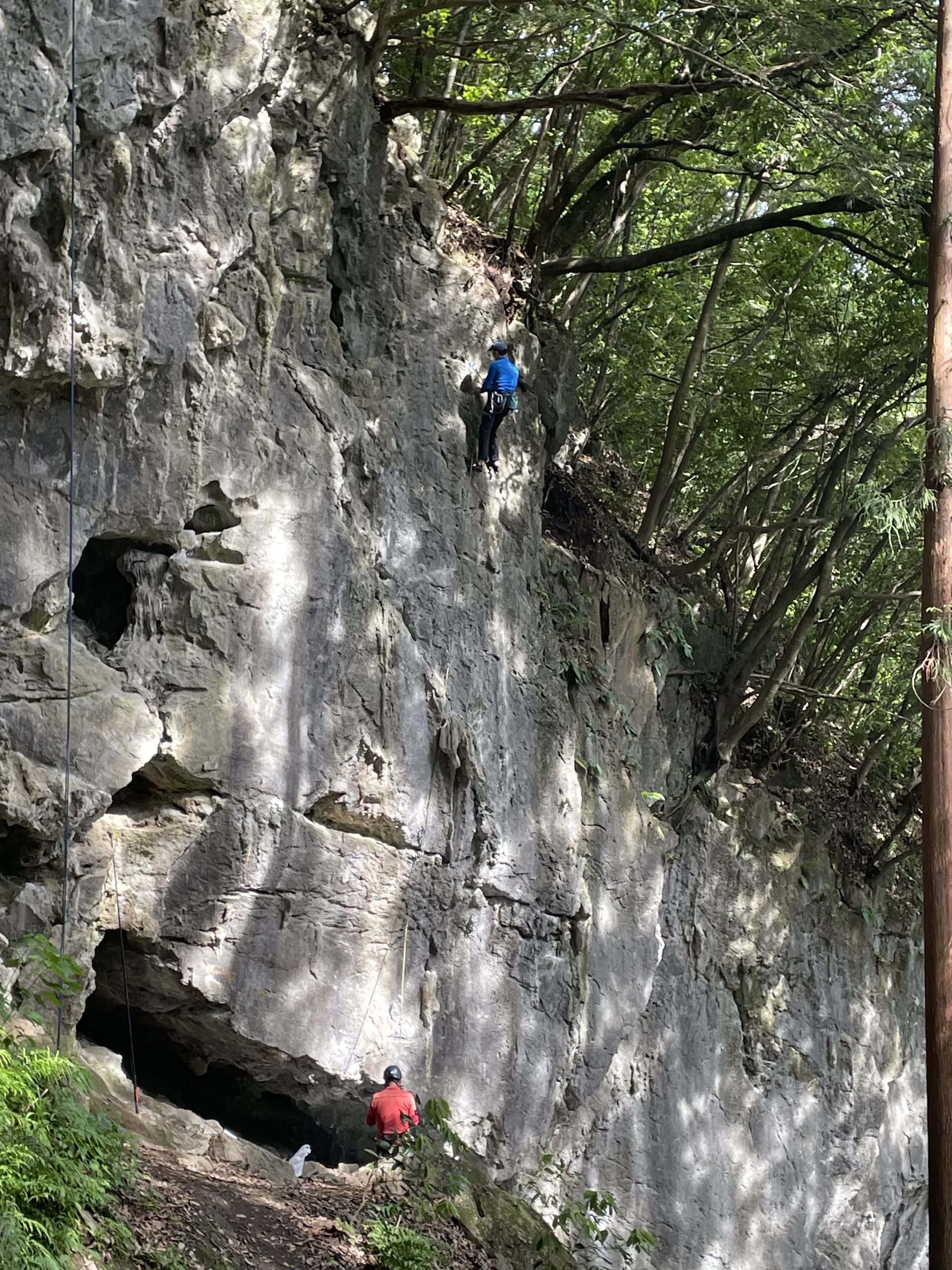 岩トレ　河又の岩場