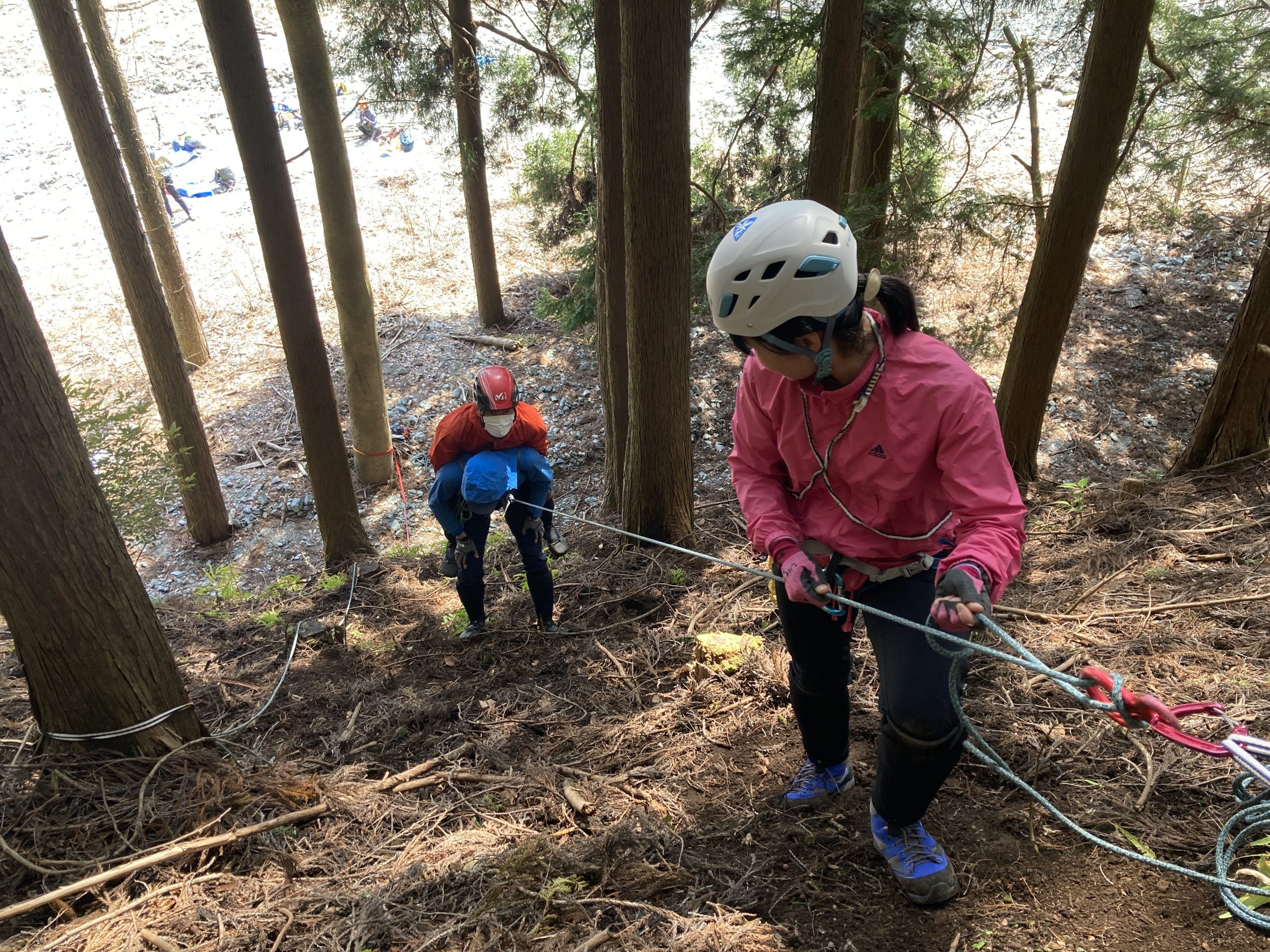 春のレスキュー訓練C班　中川川細川