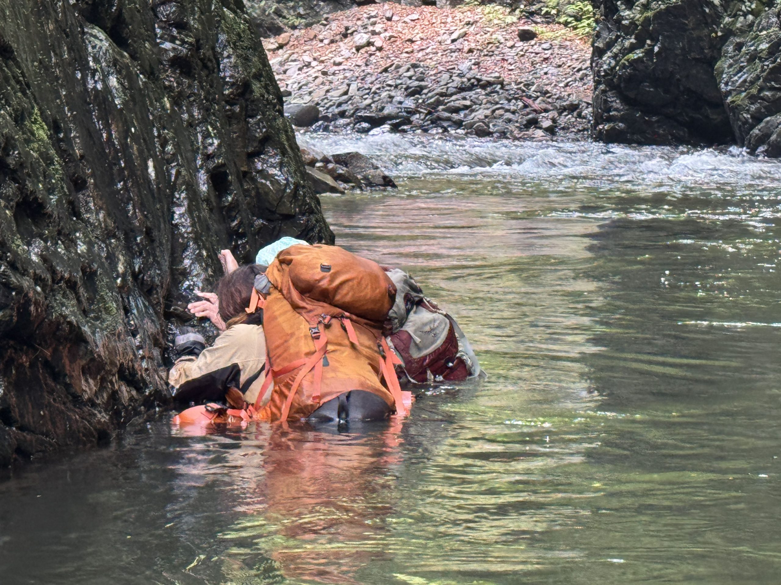 徒渉訓練B班：丹波川本流