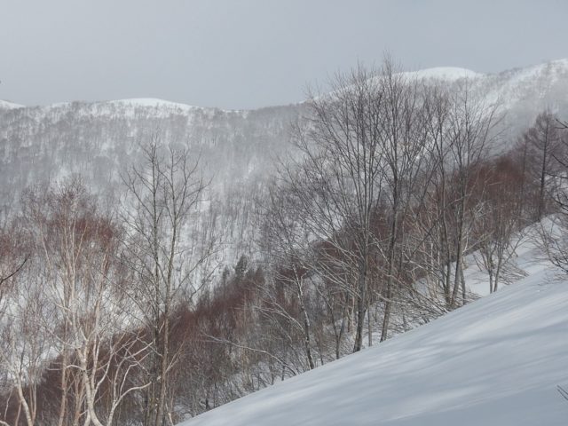 稜線が姿を現す